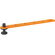 Bright Tangerine Loom Cable Tidy (Orange, 1/4"-20, 8-Pack)