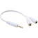Titan Speaker and Headphone Splitter (White)