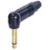 Neutrik NP2RX-B PX Series 1/4" Mono Phone Plug (Black with Gold-plated contacts)