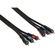 Pearstone 3 RCA Male to 3 RCA Male Component Video Cable - 3'