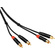 Kopul 2 RCA Male to 2 RCA Male Stereo Audio Cable (6 ft)
