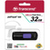 Transcend 32GB JetFlash 500 USB 2.0 Flash Drive (Black, Purple Slider)