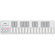 Korg nanoKEY2 - Slim-Line USB MIDI Controller (White)