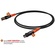 Bespeco Silos SLFM100 XLR Male to XLR Female Microphone Cable  (Black/Orange, 39")