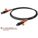 Bespeco Cannon XLR Male to Female XLR Cable (Black/Orange, 9.8')