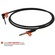 Bespeco 1/4" Mono Jack to 1/4" Mono Jack Instrument Cable (Black/Orange, 39")