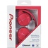 Pioneer SE-MJ553BT Bluetooth Headphones (Red)