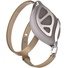 Bellabeat Leaf Urban Double Wrap Bracelet - Cappuccino/Silver (Small/Med)