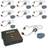 Eartec CPKCYB-8 ComPAK Com-Center and Cyber Headset System (8 Piece)