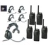Eartec USSC5000SH 5-User SC-1000 2-Way Radio with Ultra Single Shell Mount PTT Headsets
