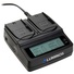 Luminos Dual LCD Fast Charger with Panasonic DMW-BCJ13 Battery Plates