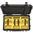 Pelican 1510SC Studio Case with Lid Organizer and Yellow Divider Set (Black)