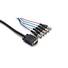 Hosa VGF-303 Breakout Cable HDB15 Male to BNC Female x 5 - 3' (0.91 m)