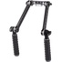 Wooden Camera Rosette Handle Kit (Black Rubber)