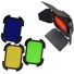 Godox Barndoor Kit with 4 Color Gels for AD200 Speedlight Head