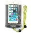 Aquapac Waterproof Case for Large Smartphones (Cool Gray with Acid Green Lanyard)