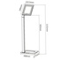 Brateck PAD15-01 Universal iPad/Galaxy Floor Stand