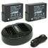 Wasabi Power Battery and Dual USB Charger for Panasonic DMW-BLC12 (2-Pack)
