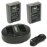 Wasabi Power Battery and Dual USB Charger for Olympus BLN-1 (2-Pack)