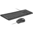 Promate Ergonomic Wired USB Mouse & Keyboard Combo (Black)