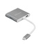 Promate Universal Unihub-C3 USB 3.1 Type-C Hub with Power Delivery (Grey)