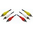 DYNAMIX 1.5m RCA Audio Video Cable, 3 RCA to 3 RCA Plugs (Red, White & Yellow)