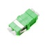 DYNAMIX Flangeless Fibre LC APC/LC APC Duplex Single-Mode Joiner with Ceramic sleeve (Green)