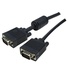 DYNAMIX VESA DDC1 & DDC2 VGA Male/Male Cable (Black, 1 m)