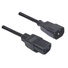 DYNAMIX IEC Male to Female 10A SAA Power Cord (Black, 0.5 m)