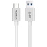ADATA USB 3.1 Type C to Type A Connection Cable (White, 1 m)