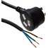 DYNAMIX 3-Pin Tapon Plug to 3 Core 1 mm Bare End Cable (Black, 2 m)
