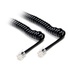 DYNAMIX Curly Handset Cord 4 Wire RJ22 To RJ22 (Black)