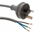 DYNAMIX 3-Pin Plug to Bare End 3 Core Cable (Grey, 2m x 1mm)