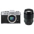 Fujifilm X-T20 Mirrorless Digital Camera (Silver) with XF 90mm f/2 R LM WR Lens