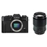 Fujifilm X-T20 Mirrorless Digital Camera (Black) with XF 90mm f/2 R LM WR Lens