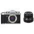 Fujifilm X-T3 Mirrorless Digital Camera (Silver) with XF 23mm f/2 R WR Lens (Black)