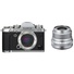 Fujifilm X-T3 Mirrorless Digital Camera (Silver) with XF 23mm f/2 R WR Lens (Silver)