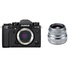 Fujifilm X-T3 Mirrorless Digital Camera (Black) with XF 35mm f/2 R WR Lens (Silver)