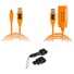 Tether Tools TetherPro USB 2.0 Cable, USB 2.0 Extension Cable & Jerkstopper Tethering Kit (Orange)