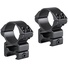 Hawke Sport Optics 2-Piece Match Mount for Weaver Rails (30mm, High, Matte Black)