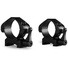 Hawke Sport Optics 2-Piece Precision Steel Weaver Ring Mounts with Lever (30mm, Medium, Matte Black)