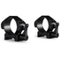 Hawke Sport Optics 2-Piece Precision Steel Weaver Ring Mounts with Lever (30mm, Low, Matte Black)