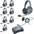 Eartec Ultralite Hub 9 Person System with 8 Double and 1 Monarch Headset