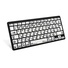 LogicKeyboard XL Print Bluetooth 3.0 Mini Keyboard (US/Hebrew, Black on White)