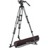 Manfrotto Nitrotech 608 Fluid Video Head and Carbon Fiber Twin Leg Tripod with Ground Spreader