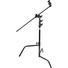 Matthews Hollywood 1.6m C-Stand with Sliding Leg Grip Head and 50cm Arm (Black)