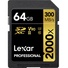 Lexar 64GB Professional 2000x UHS-II SDXC Memory Card with SD Card Reader