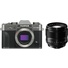 Fujifilm X-T30 Mirrorless Digital Camera (Charcoal) with XF 56mm f/1.2 R Lens (Black)