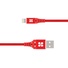 Promate Nervelink 1.2m MFi Ultra-Slim USB-A To Lightning Connector Cable (Red)