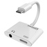 Promate USB-C to 3.5mm Audio Adapter with Power Delivery (White)